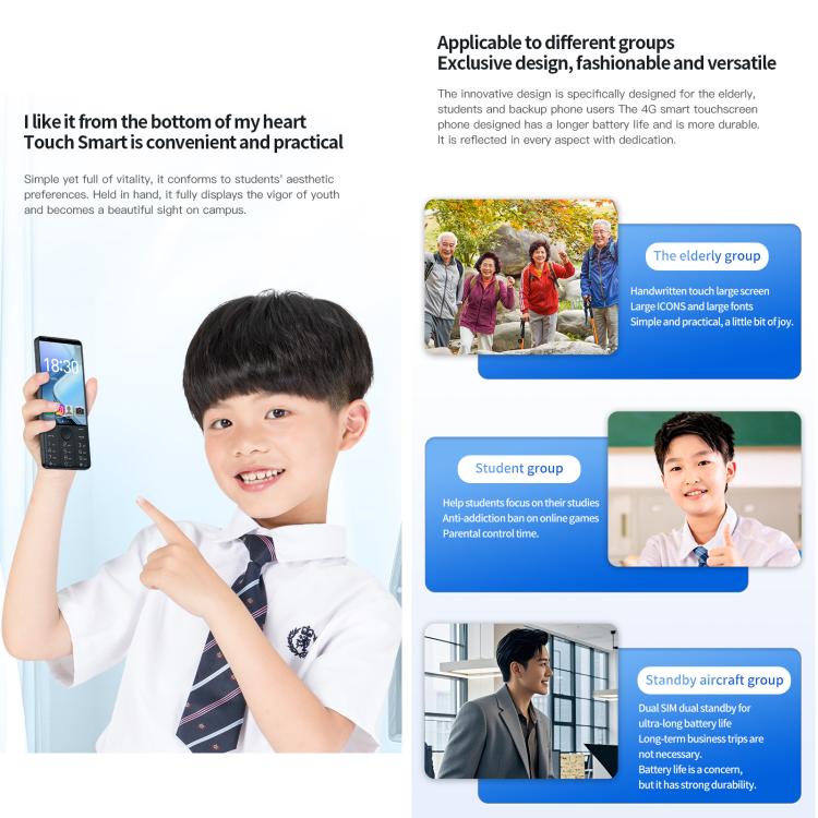 DOOV R70 Keypad Phone, 6GB+128GB, 4 inch Android 13 Mediatek MT6762 Octa Core, Network: 4G, Support Google Store, No Camera