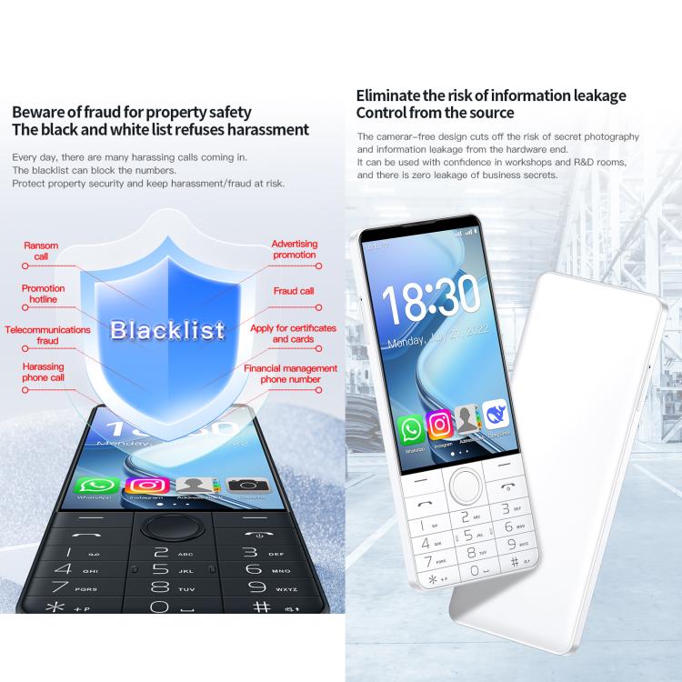 DOOV R70 Keypad Phone, 6GB+128GB, 4 inch Android 13 Mediatek MT6762 Octa Core, Network: 4G, Support Google Store, No Camera