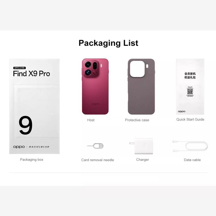 OPPO Find X9 Pro AI Phone, 12GB+256GB, Screen Fingerprint, 6.78 inch ColorOS 16.0 Dimensity 9500 Octa Core, NFC, OTG, Network: 5G