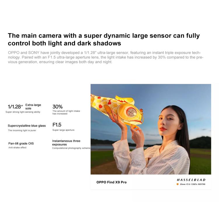 OPPO Find X9 Pro AI Phone, 12GB+256GB, Screen Fingerprint, 6.78 inch ColorOS 16.0 Dimensity 9500 Octa Core, NFC, OTG, Network: 5G