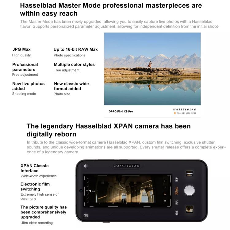 OPPO Find X9 Pro AI Phone, 16GB+1TB, Screen Fingerprint, 6.78 inch ColorOS 16.0 Dimensity 9500 Octa Core, NFC, OTG, Network: 5G