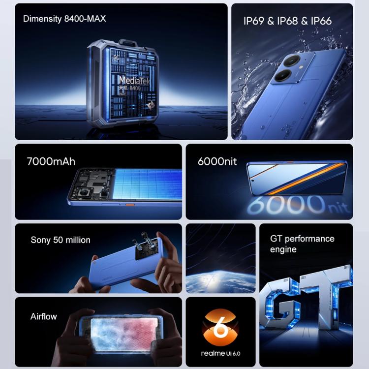 Realme Neo7 SE, 12GB+256GB, 6.78 inch Android 15 / Realme UI 6.0 MediaTek Dimensity 8400-MAX Octa Core, NFC, Network: 5G