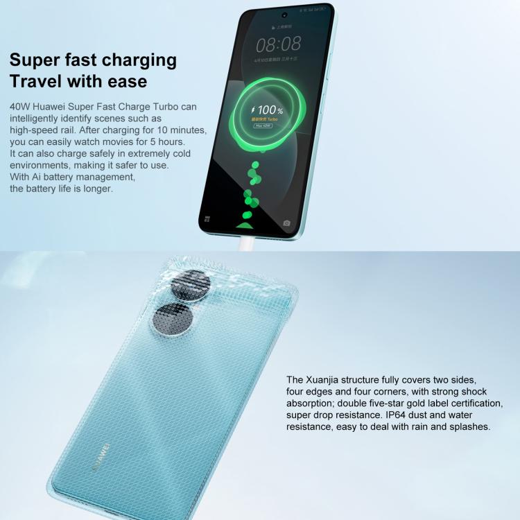 HUAWEI Enjoy 80, 8GB+256GB, Side Fingerprint, 6.67 inch HarmonyOS 4.0, OTG, Not Support Google Play