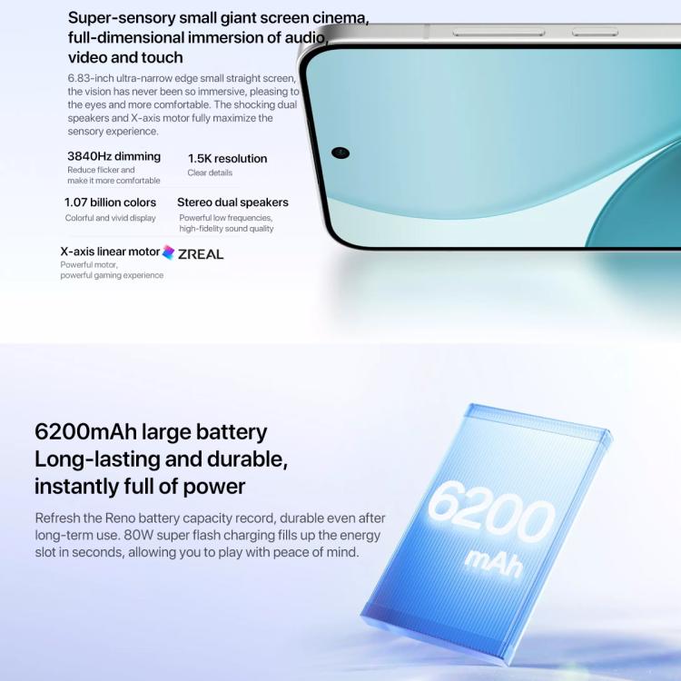 OPPO Reno14 Pro AI Phone, 12GB+512GB, Screen Fingerprint, 6.83 inch ColorOS 15.0 Dimensity 8450 Octa Core, NFC, OTG, Network: 5G