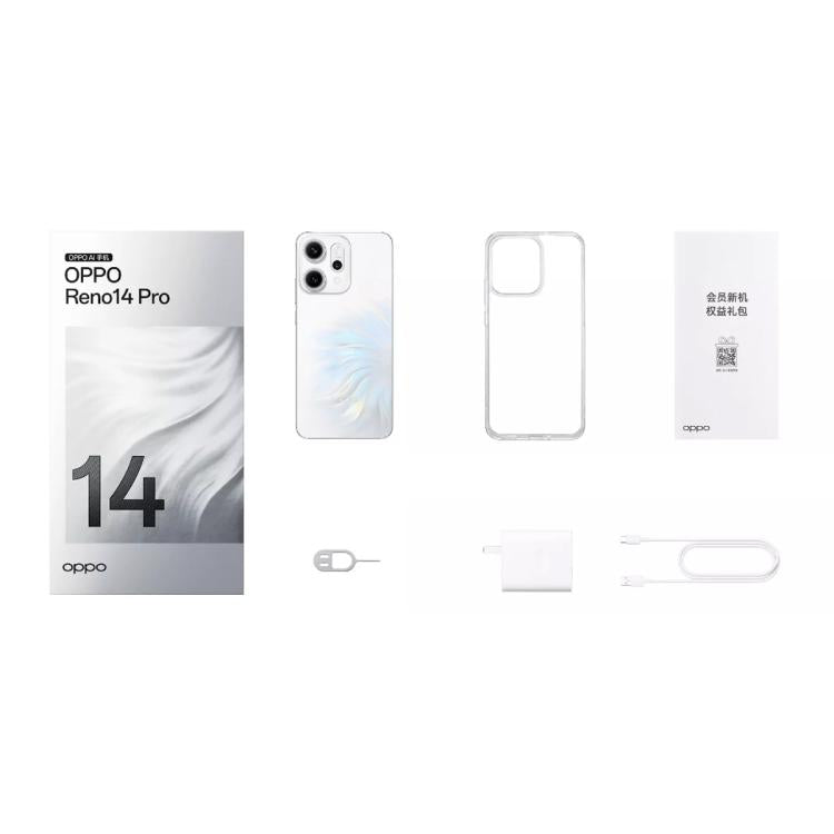 OPPO Reno14 Pro AI Phone, 16GB+512GB, Screen Fingerprint, 6.83 inch ColorOS 15.0 Dimensity 8450 Octa Core, NFC, OTG, Network: 5G
