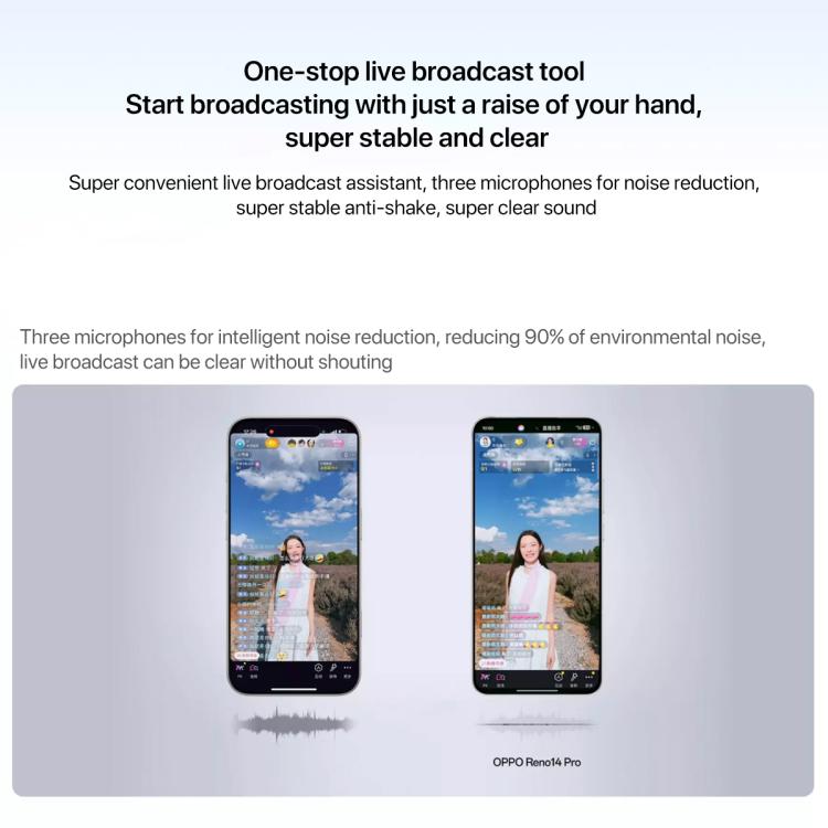 OPPO Reno14 Pro AI Phone, 16GB+512GB, Screen Fingerprint, 6.83 inch ColorOS 15.0 Dimensity 8450 Octa Core, NFC, OTG, Network: 5G