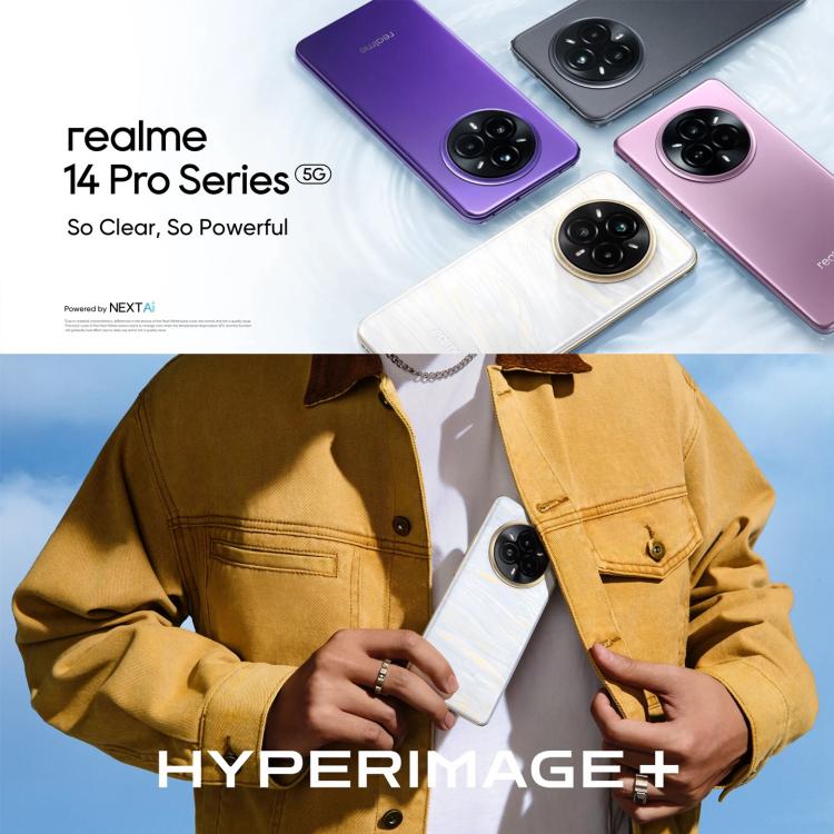 Realme 14 Pro, 16GB+256GB, Screen Fingerprint Identification, 6.77 inch Realme UI 6.0 Dimensity 7300 Octa Core, NFC, Network: 5G