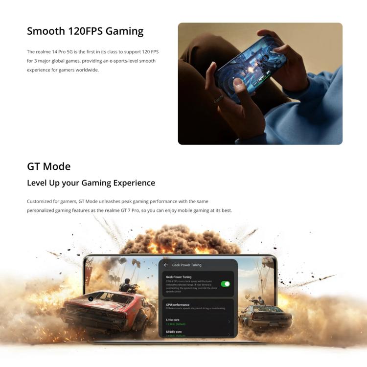 Realme 14 Pro, 16GB+256GB, Screen Fingerprint Identification, 6.77 inch Realme UI 6.0 Dimensity 7300 Octa Core, NFC, Network: 5G