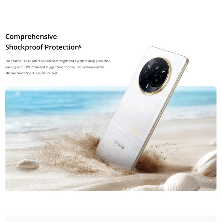 Realme 14 Pro, 16GB+256GB, Screen Fingerprint Identification, 6.77 inch Realme UI 6.0 Dimensity 7300 Octa Core, NFC, Network: 5G