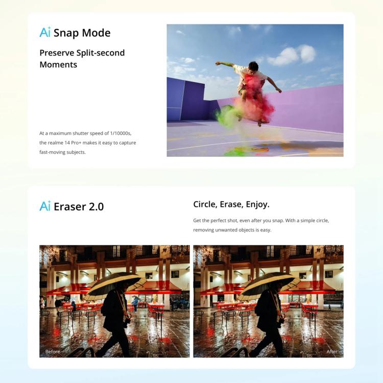 Realme 14 Pro+, 12GB+256GB, Screen Fingerprint Identification, 6.83 inch Realme UI 6.0 Snapdragon 7s Gen 3 Octa Core, NFC, Network: 5G