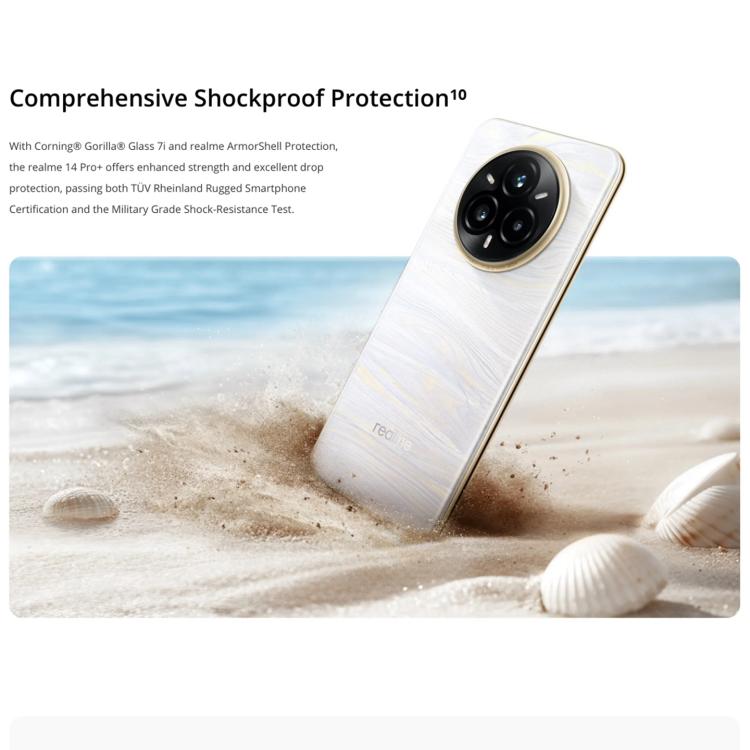 Realme 14 Pro+, 12GB+256GB, Screen Fingerprint Identification, 6.83 inch Realme UI 6.0 Snapdragon 7s Gen 3 Octa Core, NFC, Network: 5G