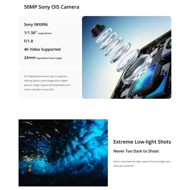 Realme 14 Pro+, 12GB+256GB, Screen Fingerprint Identification, 6.83 inch Realme UI 6.0 Snapdragon 7s Gen 3 Octa Core, NFC, Network: 5G