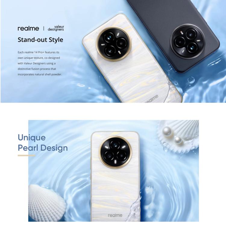 Realme 14 Pro+, 12GB+512GB, Screen Fingerprint Identification, 6.83 inch Realme UI 6.0 Snapdragon 7s Gen 3 Octa Core, NFC, Network: 5G