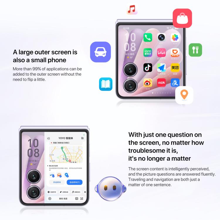 Honor Magic V Flip2, 12GB+1TB, 6.82 inch + 4.0 inch MagicOS 9.0.1  Android 15 Snapdragon 8 Gen 3 Octa Core, Network: 5G, NFC, OTG