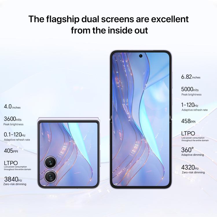 Honor Magic V Flip2, 12GB+512GB, 6.82 inch + 4.0 inch MagicOS 9.0.1  Android 15 Snapdragon 8 Gen 3 Octa Core, Network: 5G, NFC, OTG