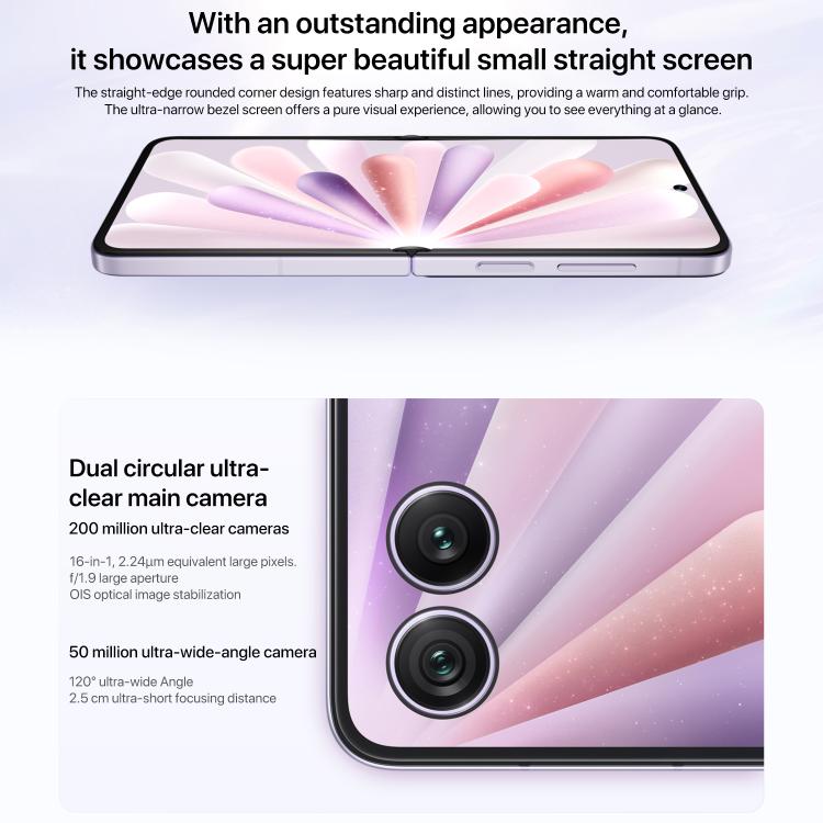 Honor Magic V Flip2, 12GB+512GB, 6.82 inch + 4.0 inch MagicOS 9.0.1  Android 15 Snapdragon 8 Gen 3 Octa Core, Network: 5G, NFC, OTG