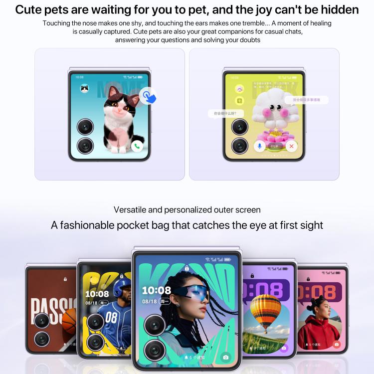 Honor Magic V Flip2, 16GB+1TB, 6.82 inch + 4.0 inch MagicOS 9.0.1  Android 15 Snapdragon 8 Gen 3 Octa Core, Network: 5G, NFC, OTG