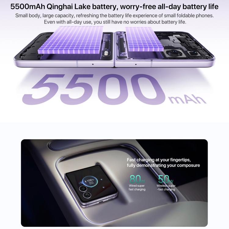 Honor Magic V Flip2, 16GB+1TB, 6.82 inch + 4.0 inch MagicOS 9.0.1  Android 15 Snapdragon 8 Gen 3 Octa Core, Network: 5G, NFC, OTG