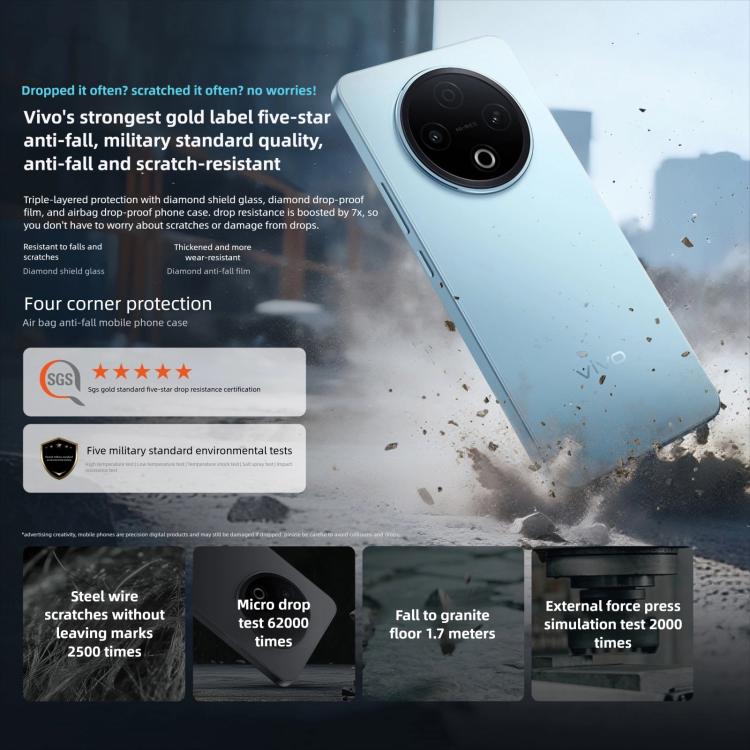 vivo Y500, 12GB+512GB, 6.77 inch Android 15 OriginOS 5 Dimensity 7300 Octa Core, OTG, NFC, Network: 5G