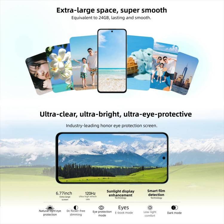 Honor Play10T, 12GB+256GB, Side Fingerprint, 6.8 inch Android 15 Magic OS 9.0 Snapdragon 6s Gen 3 Octa Core, Network: 5G