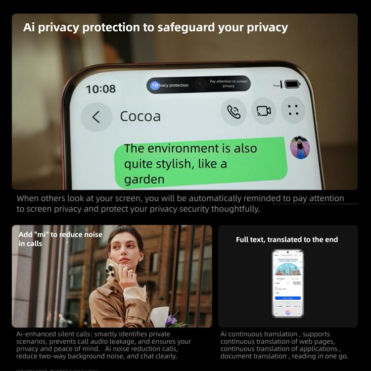 HUAWEI Pura 80 Ultra, 16GB+512GB, Side Fingerprint Identification, 6.8 inch HarmonyOS 5.1, NFC, OTG, Not Support Google Play