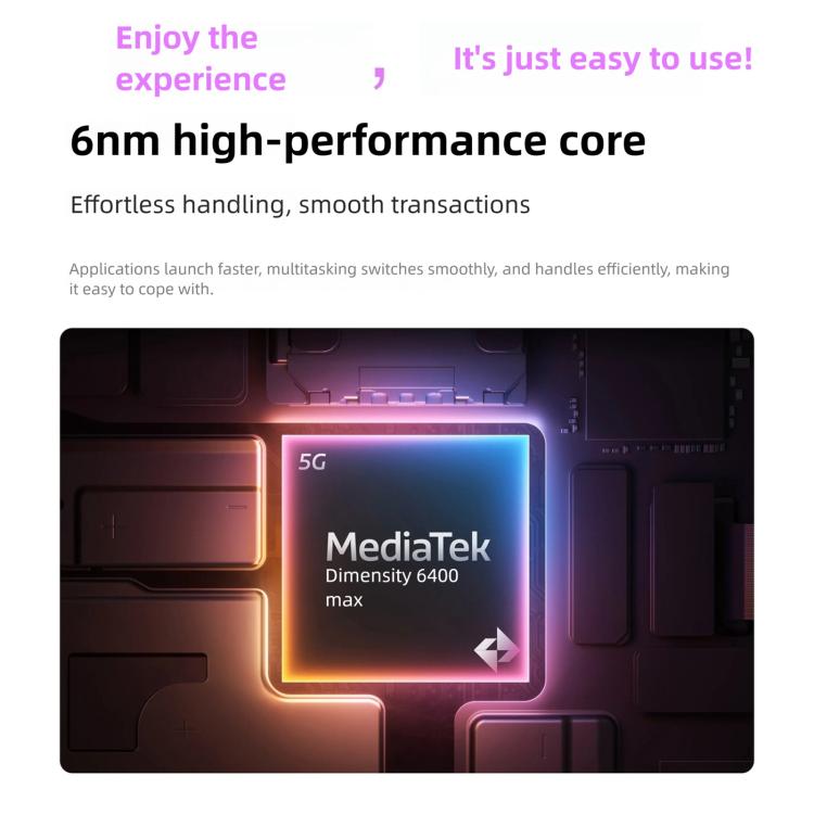 Realme 15T, 12GB+512GB, Screen Fingerprint Identification, 6.57 inch Realme UI 6.0 Android 15 MediaTek Dimensity 6400 Max Octa Core, NFC, Network: 5G