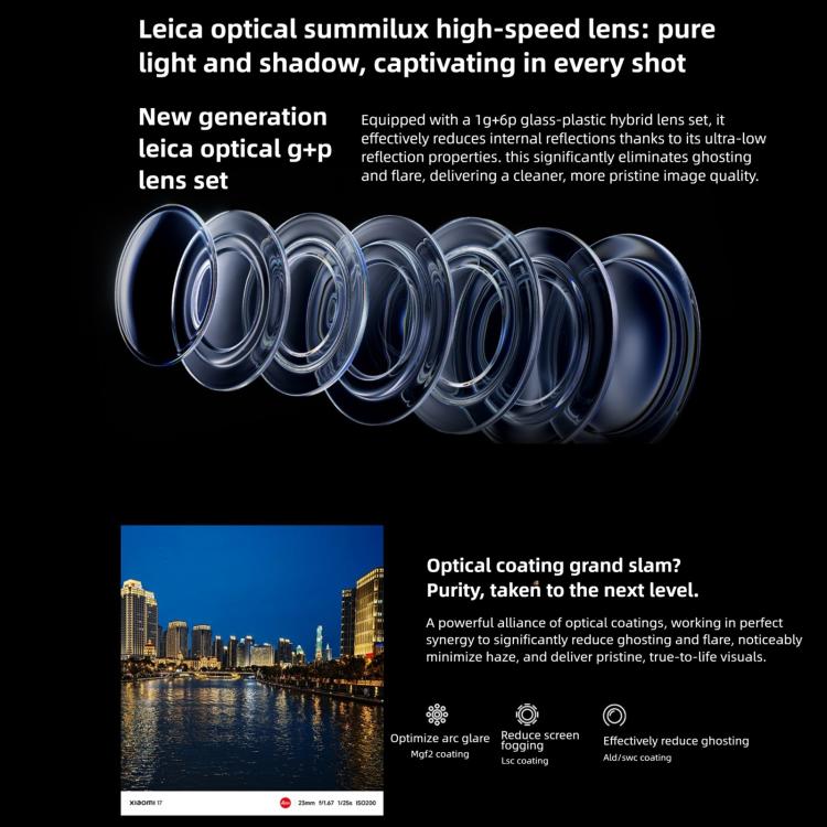 Xiaomi 17, 12GB+256GB, 3D Ultrasonic Fingerprint, 6.3 inch Xiaomi HyperOS 3 Snapdragon 8 Elite Gen 5 Octa Core, NFC, Network: 5G