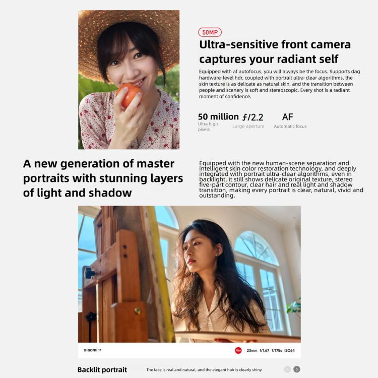 Xiaomi 17, 12GB+512GB, 3D Ultrasonic Fingerprint, 6.3 inch Xiaomi HyperOS 3 Snapdragon 8 Elite Gen 5 Octa Core, NFC, Network: 5G