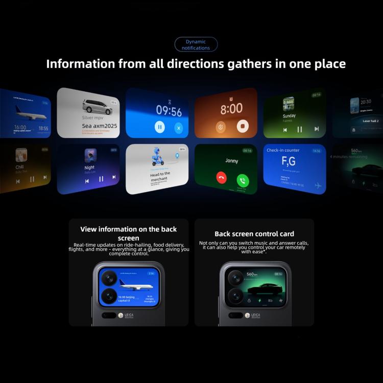 Xiaomi 17 Pro Max, 12GB+512GB, 3D Ultrasonic Fingerprint, 6.9 inch + 2.9 inch Xiaomi HyperOS 3 Snapdragon 8 Elite Gen 5 Octa Core, NFC, Network: 5G