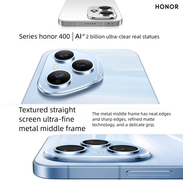 Honor 400 Pro, 12GB+256GB, Screen Fingerprint, 6.55 inch MagicOS 9.0 / Android 15 Snapdragon 8 Gen 3 Octa Core, Network: 5G, NFC, OTG