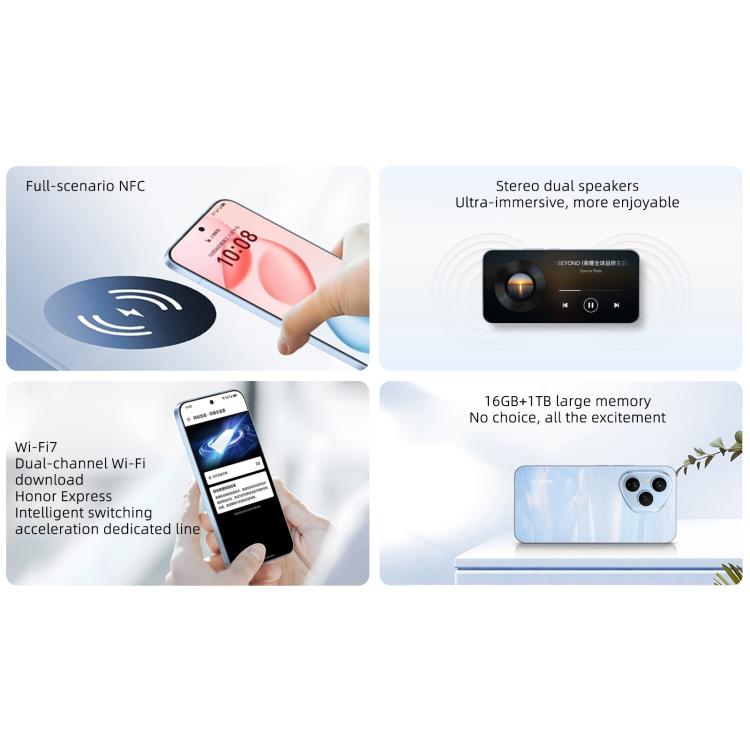 Honor 400 Pro, 12GB+256GB, Screen Fingerprint, 6.55 inch MagicOS 9.0 / Android 15 Snapdragon 8 Gen 3 Octa Core, Network: 5G, NFC, OTG