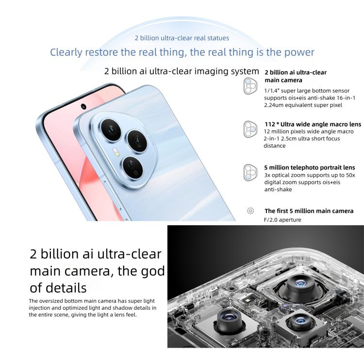 Honor 400 Pro, 12GB+512GB, Screen Fingerprint, 6.55 inch MagicOS 9.0 / Android 15 Snapdragon 8 Gen 3 Octa Core, Network: 5G, NFC, OTG