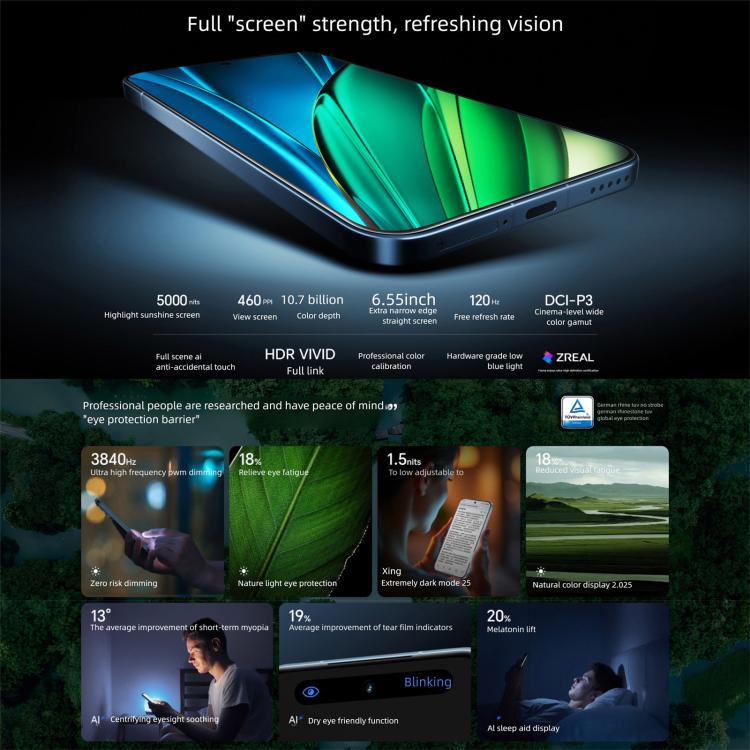 Honor 400 Pro, 16GB+512GB, Screen Fingerprint, 6.55 inch MagicOS 9.0 / Android 15 Snapdragon 8 Gen 3 Octa Core, Network: 5G, NFC, OTG