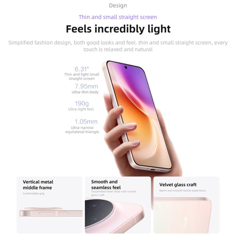 vivo X300, 16GB+1TB, 6.31 inch OriginOS 6 Android 16 Dimensity 9500 Octa Core, OTG, NFC, Network: 5G