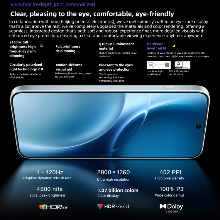 vivo X300 Pro, 12GB+256GB,  6.78 inch OriginOS 6 Android 16 Dimensity 9500 Octa Core, OTG, NFC, Network: 5G