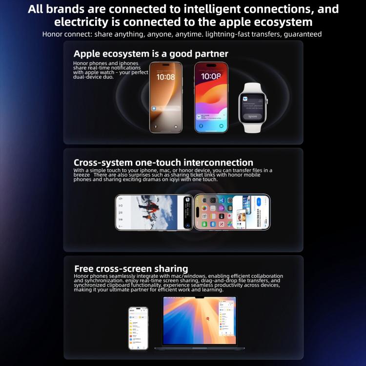 Honor Magic8 Pro, 12GB+256GB, Screen Fingerprint, 6.71 inch MagicOS 10.0 / Android 16 Snapdragon 8 Elite Gen 5 Octa Core, Network: 5G, NFC, OTG