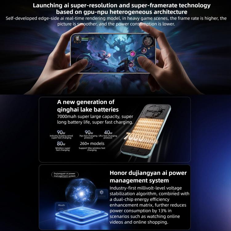 Honor Magic8 Pro, 16GB+1TB, Screen Fingerprint, 6.71 inch MagicOS 10.0 / Android 16 Snapdragon 8 Elite Gen 5 Octa Core, Network: 5G, NFC, OTG