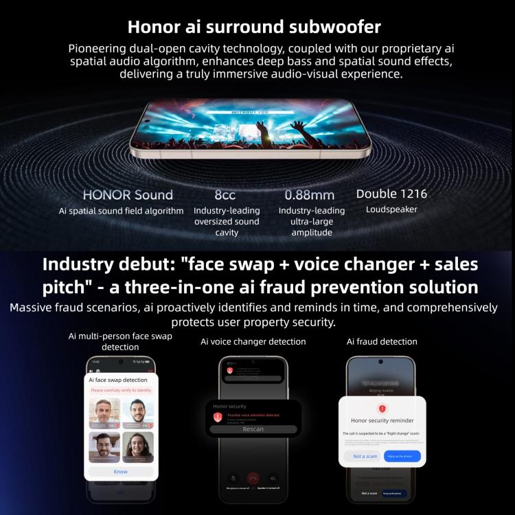 Honor Magic8 Pro, 16GB+1TB, Screen Fingerprint, 6.71 inch MagicOS 10.0 / Android 16 Snapdragon 8 Elite Gen 5 Octa Core, Network: 5G, NFC, OTG