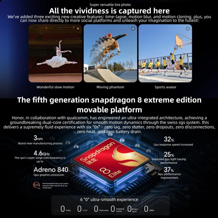 Honor Magic8 Pro, 16GB+512GB, Screen Fingerprint, 6.71 inch MagicOS 10.0 / Android 16 Snapdragon 8 Elite Gen 5 Octa Core, Network: 5G, NFC, OTG