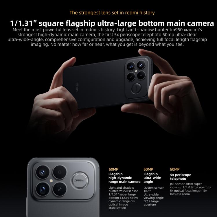 Xiaomi Redmi K90 Pro Max, 12GB+512GB, 6.9 inch Xiaomi HyperOS 3 Snapdragon 8 Elite Gen 5 Octa Core, NFC, Network: 5G