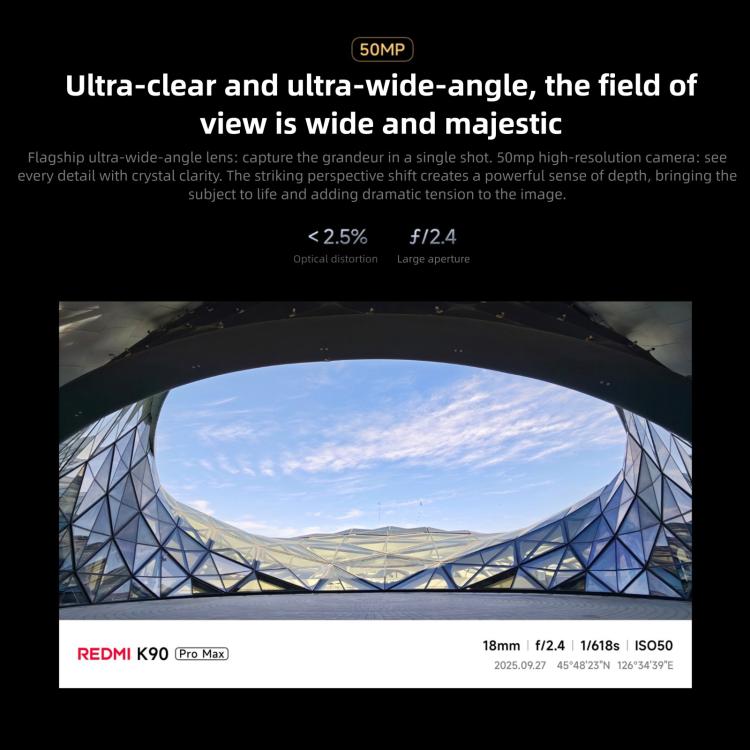 Xiaomi Redmi K90 Pro Max, 16GB+512GB, 6.9 inch Xiaomi HyperOS 3 Snapdragon 8 Elite Gen 5 Octa Core, NFC, Network: 5G