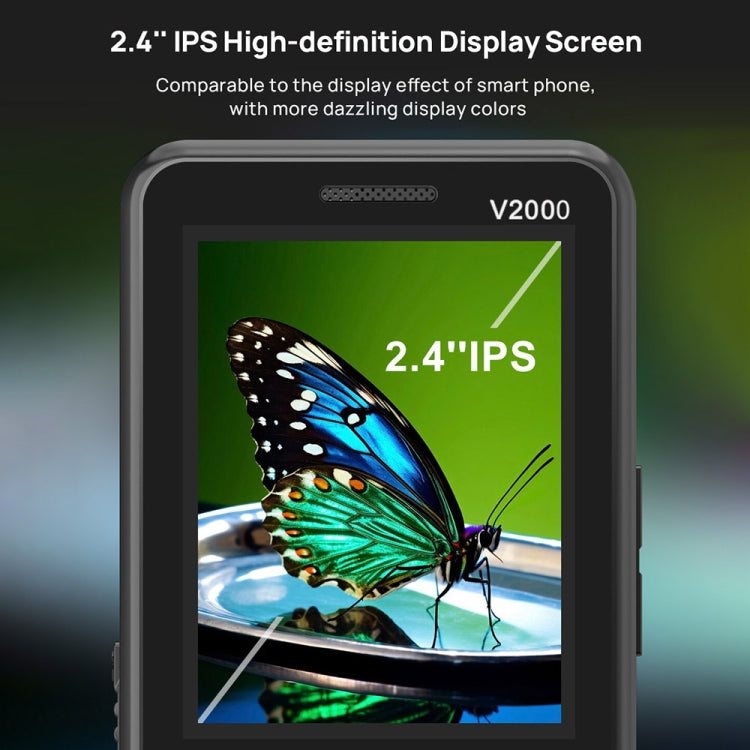 UNIWA V2000 Elder Keypad Phone, 2.4 inch Unisoc T107, 1700mAh Battery, LED Flashlight, SOS, Network: 4G, AU Plug