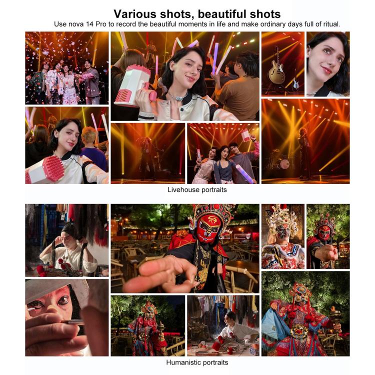 Huawei nova 14 Pro, 12GB+512GB, Side Fingerprint Identification, 6.78 inch HarmonyOS 5.0, NFC, OTG, Not Support Google Play