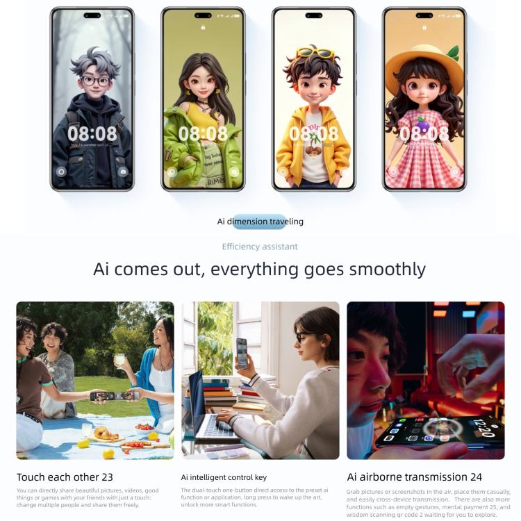 Huawei nova 14 Pro, 12GB+512GB, Side Fingerprint Identification, 6.78 inch HarmonyOS 5.0, NFC, OTG, Not Support Google Play