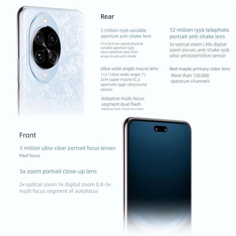Huawei nova 14 Pro Kunlun Glass, 12GB+512GB, Side Fingerprint Identification, 6.78 inch HarmonyOS 5.0, NFC, OTG, Not Support Google Play