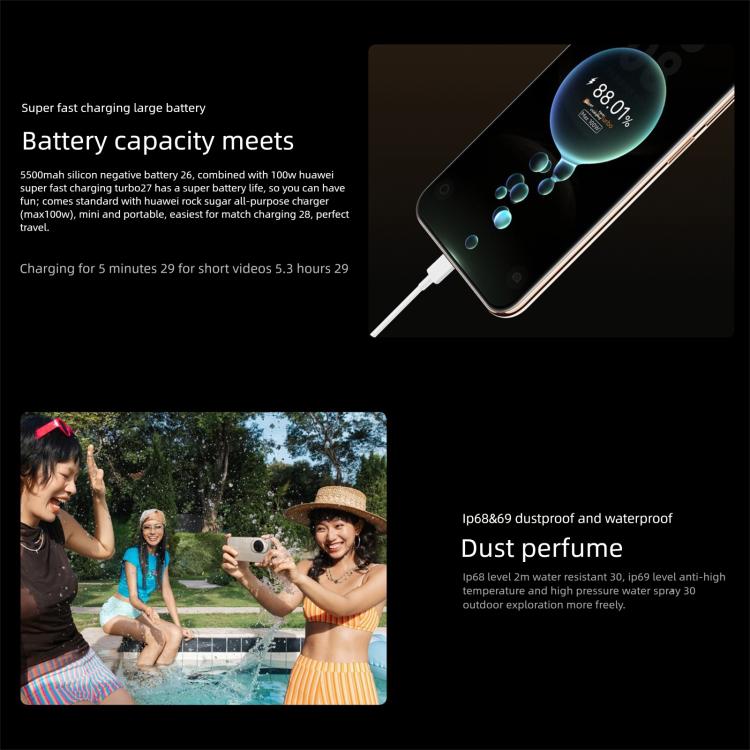 Huawei nova 14 Ultra, 12GB+512GB, Side Fingerprint Identification, 6.81 inch HarmonyOS 5.0, NFC, OTG, Not Support Google Play