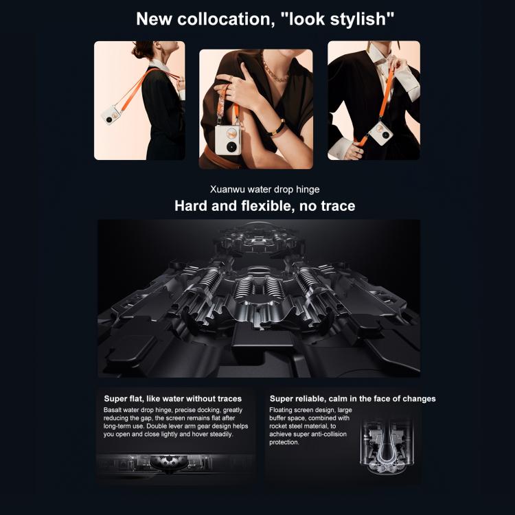 HUAWEI Pocket 2 Premium Edition, 12GB+512GB, 6.94 inch + 1.15 inch HarmonyOS 4.3 Octa Core, OTG, NFC, Not Support Google Play