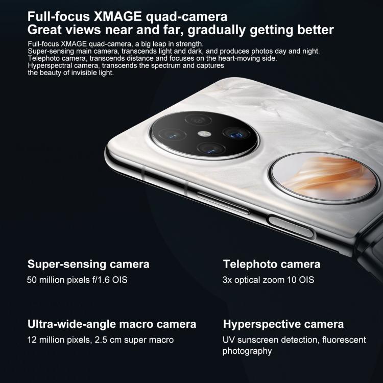 HUAWEI Pocket 2 Premium Edition, 12GB+512GB, 6.94 inch + 1.15 inch HarmonyOS 4.3 Octa Core, OTG, NFC, Not Support Google Play