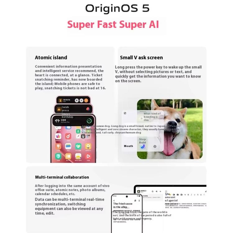 vivo S30, 12GB+256GB, Screen Fingerprint, 6.67 inch Android 15 Snapdragon 7 Gen 4 Octa Core, OTG, NFC, Network: 5G, Support Google Play