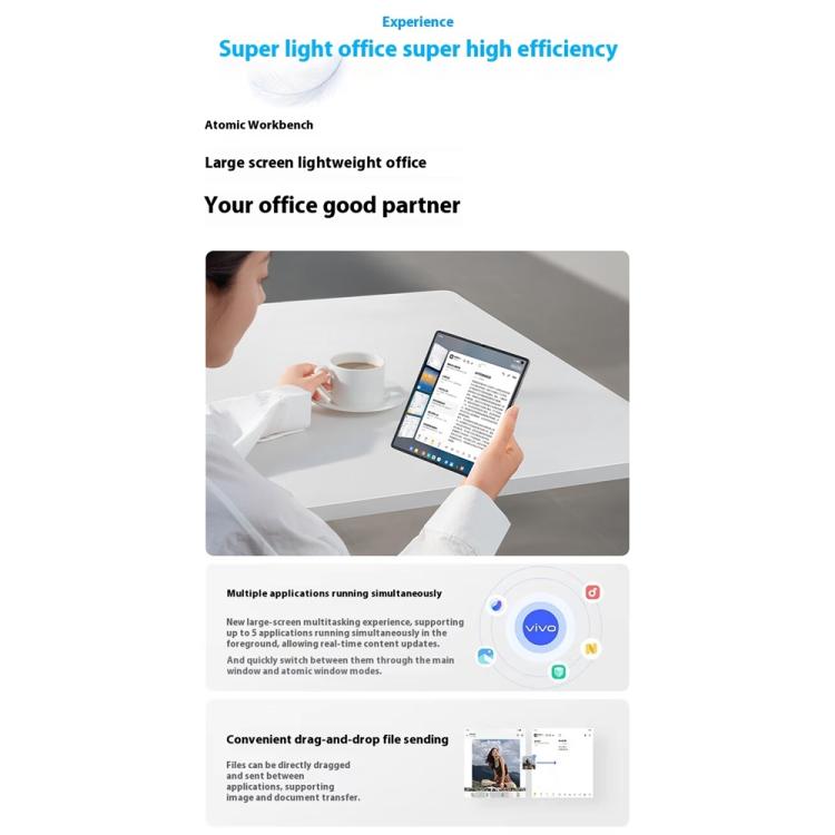 vivo X Fold5, 12GB+256GB, 8.03 inch + 6.53 inch Android 15 OriginOS 5 Snapdragon 8 Gen 3 Octa Core, OTG, NFC, Network: 5G